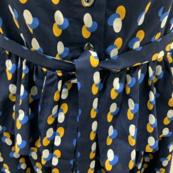 A.P.C. Rue Madame Paris Women’s Size 38 US 6 Navy Multicolor Sleeveless Dress - Picture 4 of 11